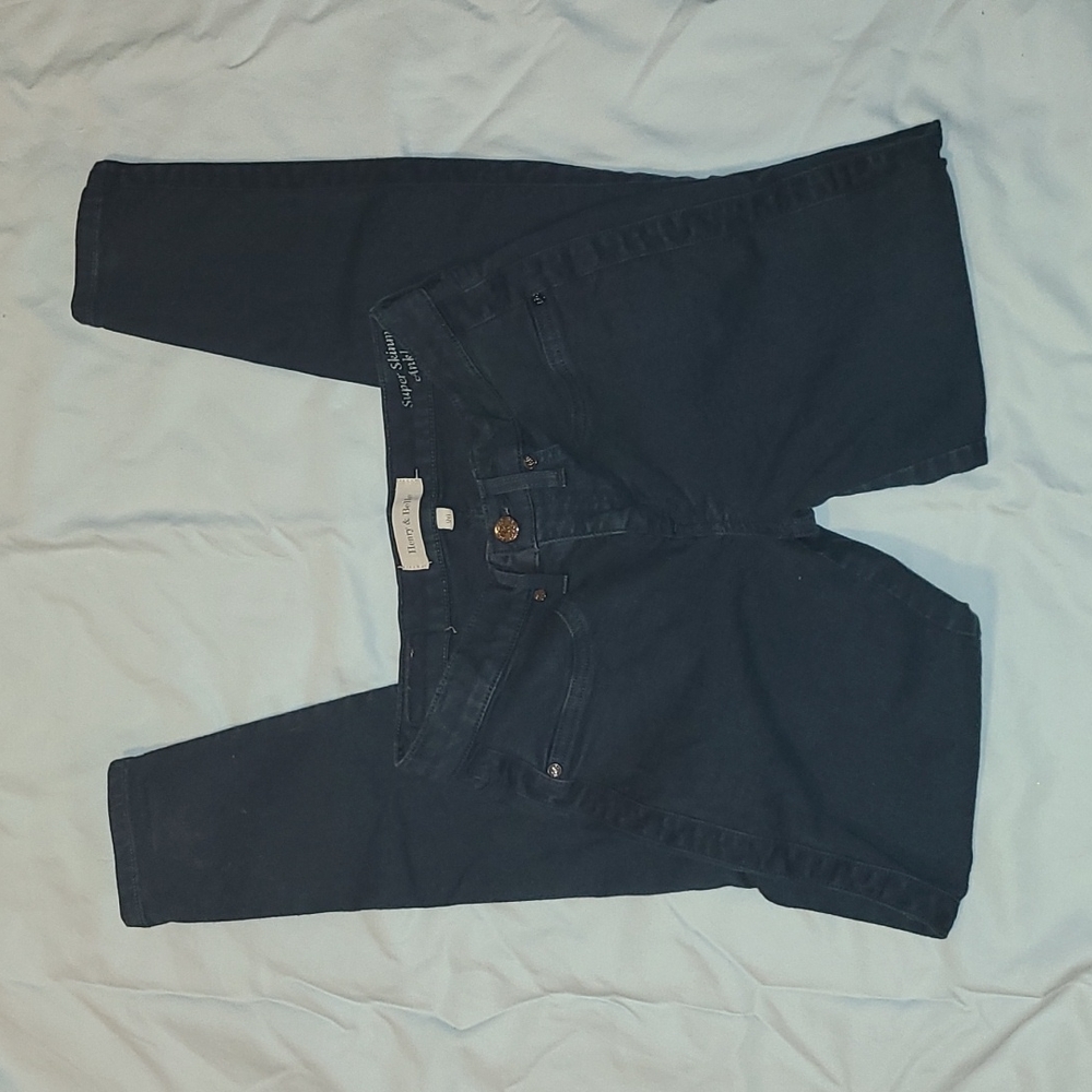 Henry & Belle Super Skinny Ankle Jeans Mineral Blue - Picture 1 of 6